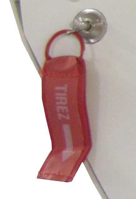 Avox-Scott Style Training PBE Replacement Pull-pins with Tab - P/N 8137-001
