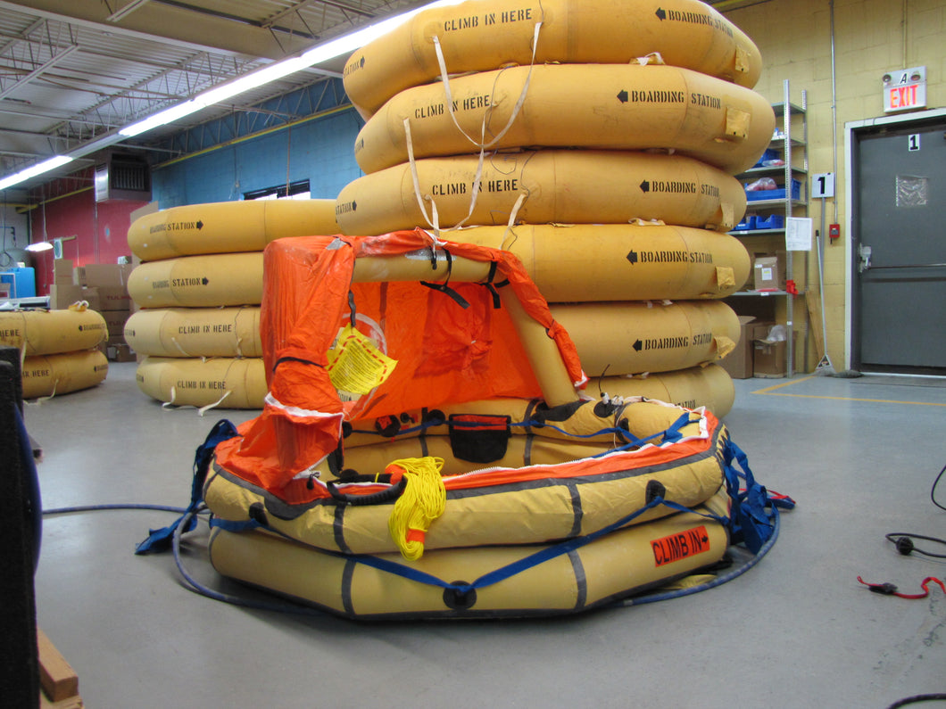 10-15 person Life Raft - Winslow P/N 1015FASA-6K4-1-150 - Used