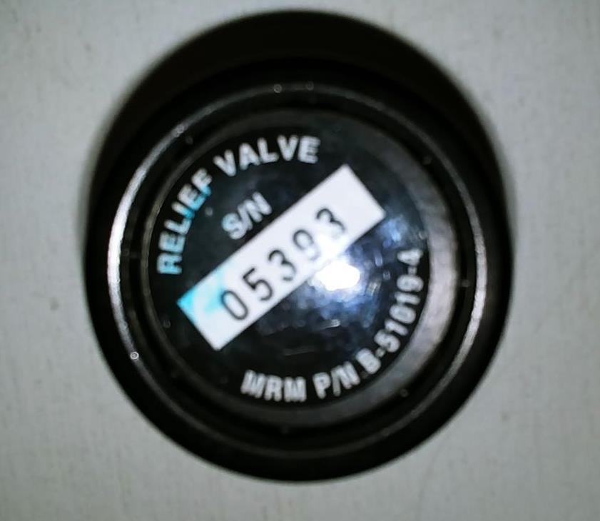 Pressure relief valve - P/N 6348