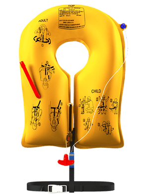 Single-Cell Life Vest: EAM UXF-35 Series with whistle - P/N P01202-101W - Passenger (Commercial) - Stock Sale