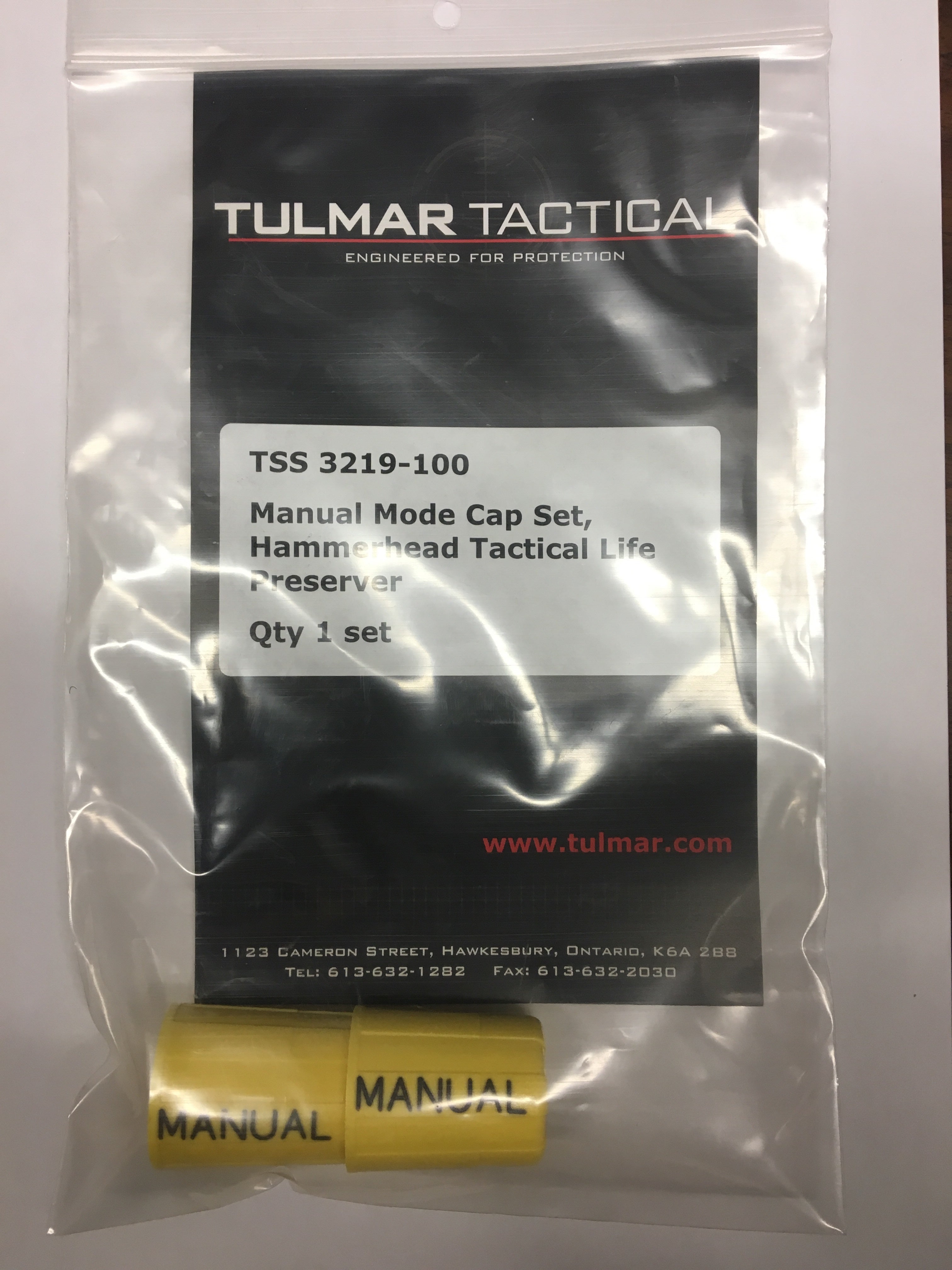 Galeo and Hammerhead Manual Mode Cap (Set of 2) - P/N 3219-100