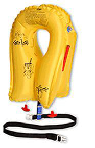Twin-Cell Life Vest: EAM XF-35 Series - P/N P01074-101W 5 years (Commercial, Military) - With Whistle