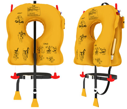 2 Independent Cells Life Vest: EAM IN-V20L8 Series - P/N P0640-101 5 years (Commercial, Military)